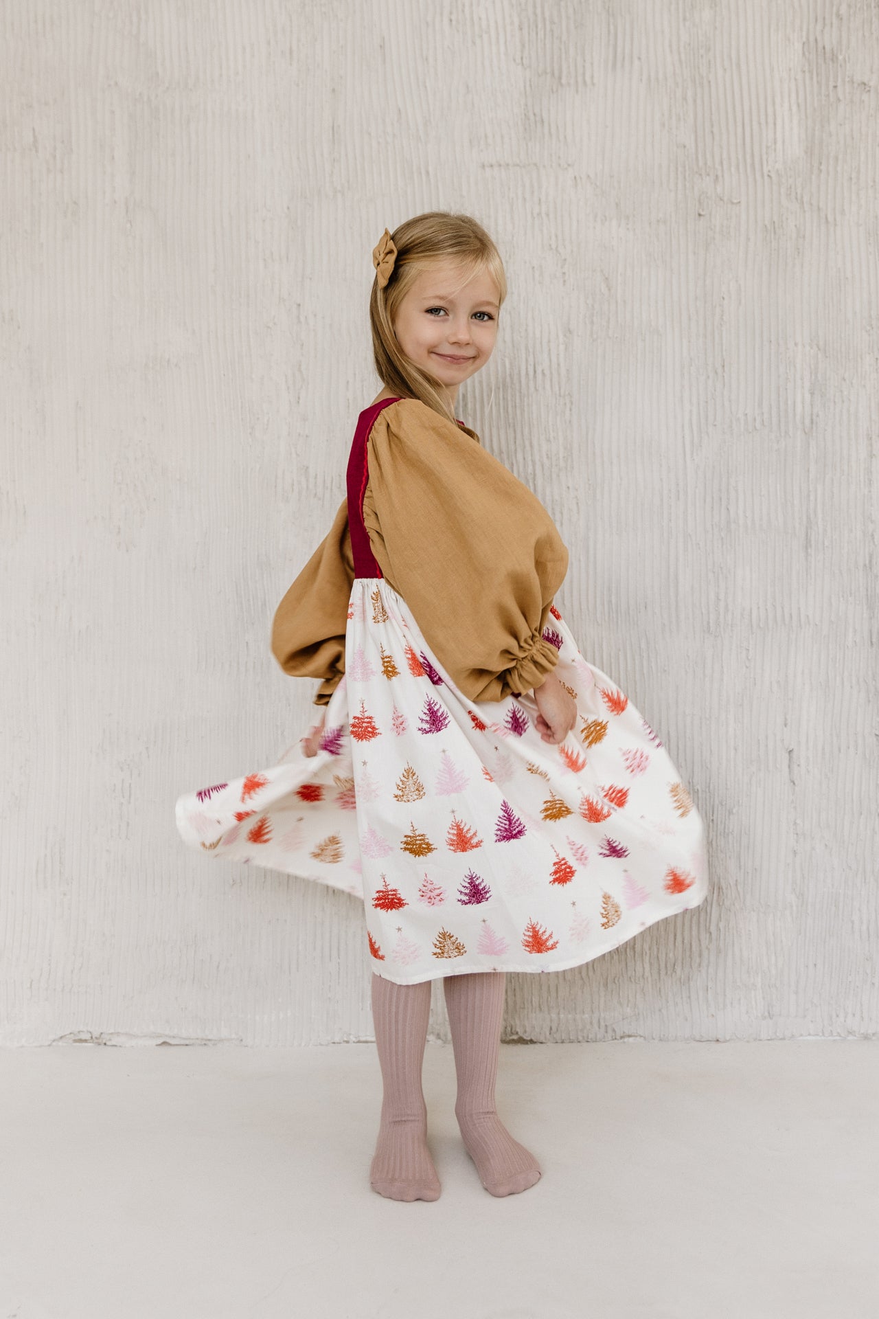 Buggyos ujjú karácsonyi ruha