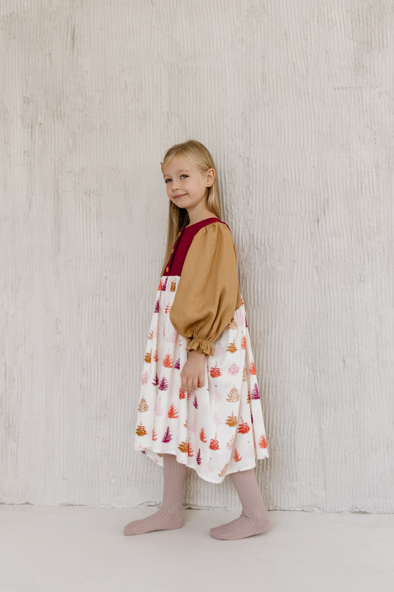 Buggyos ujjú karácsonyi ruha