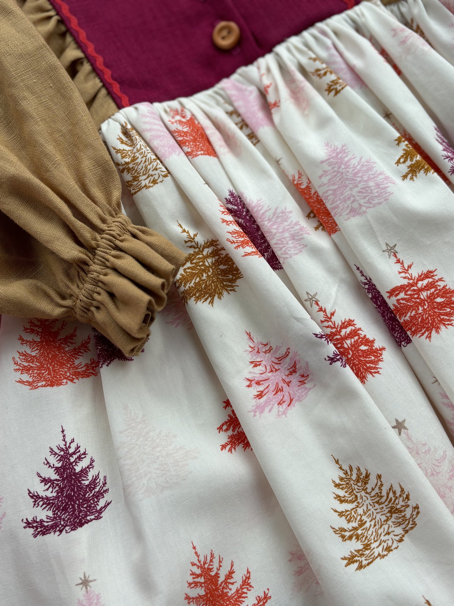 Buggyos ujjú karácsonyi ruha