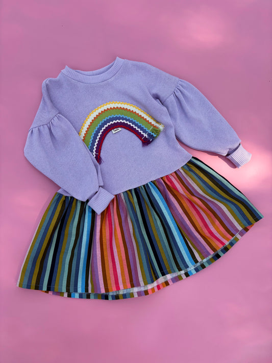 Szivárvány pulcsiruha