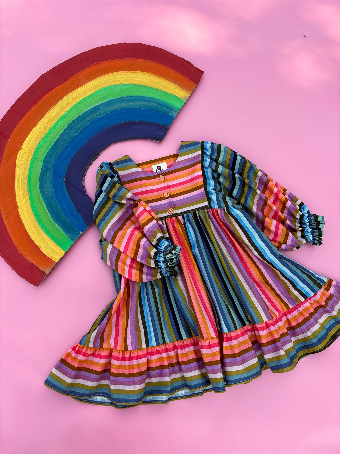The rainbow dress