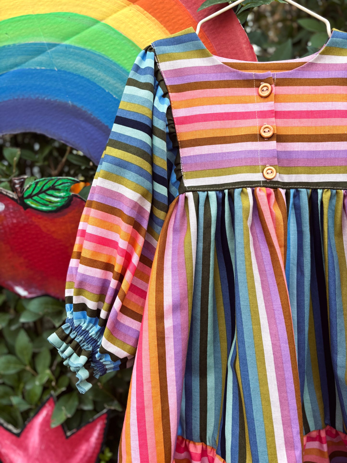 The rainbow dress