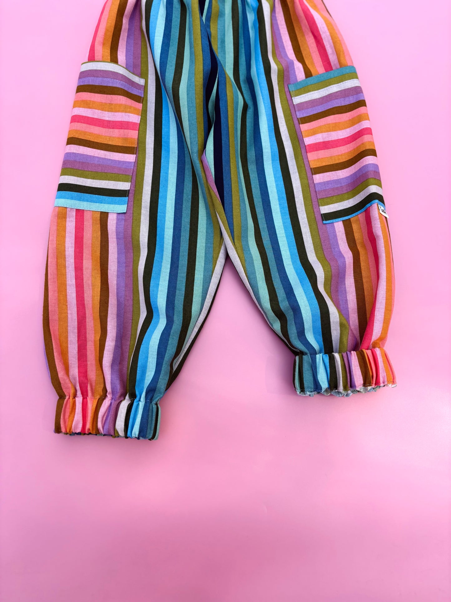 Rainbow striped pants