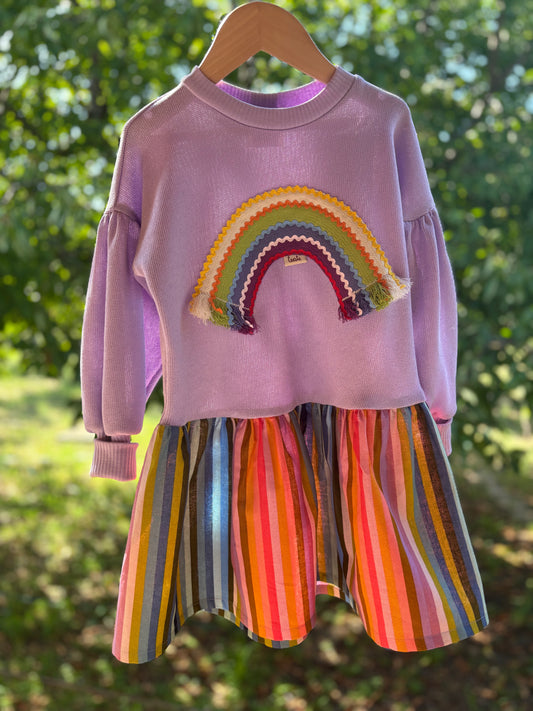 Szivárvány pulcsiruha