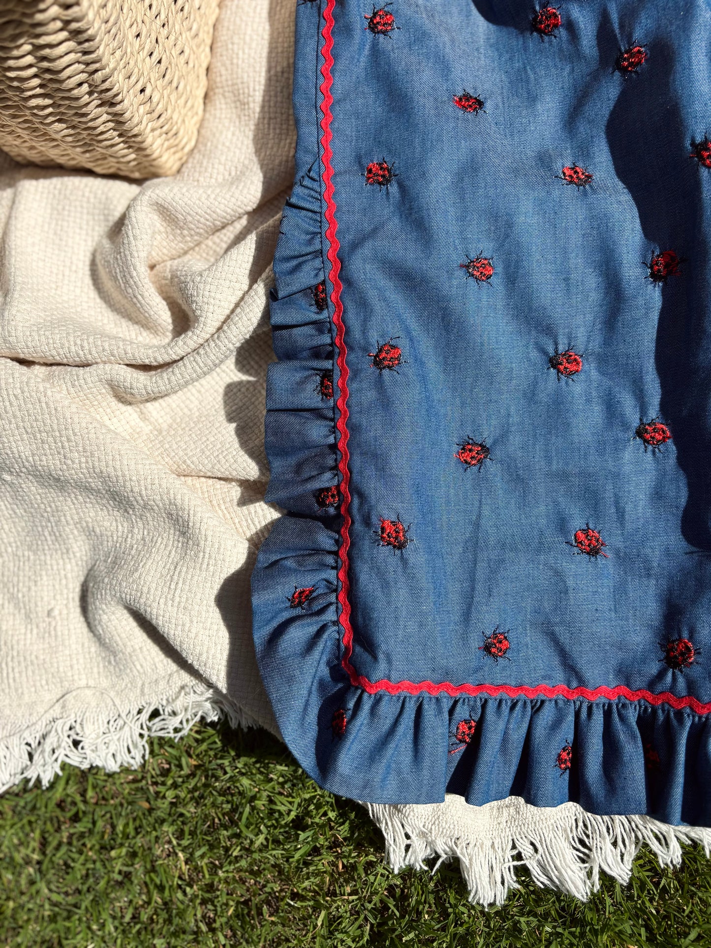 Ladybug ruffled pants