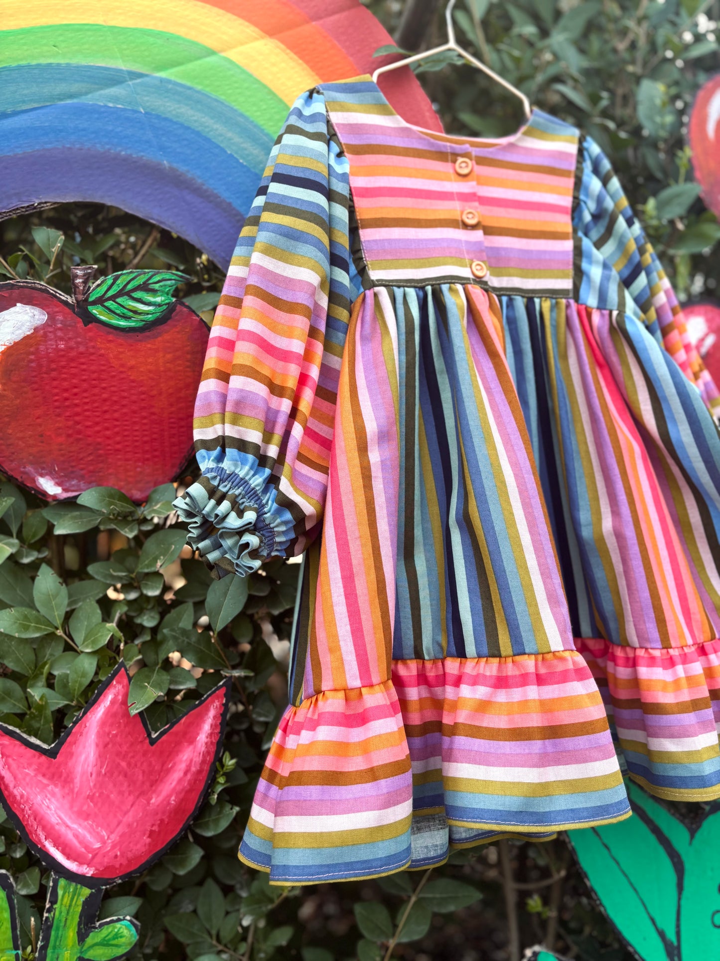 The rainbow dress