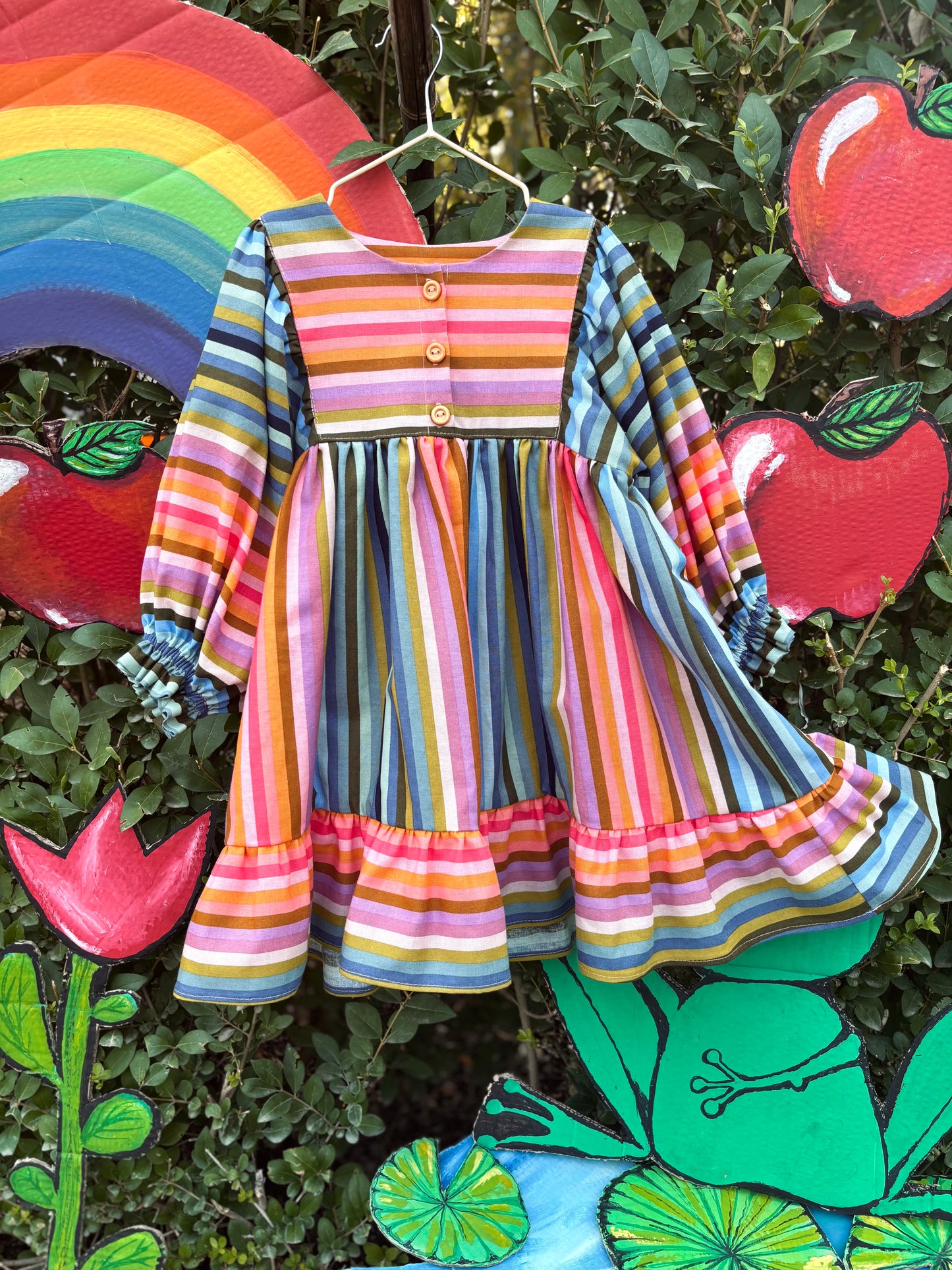 The rainbow dress