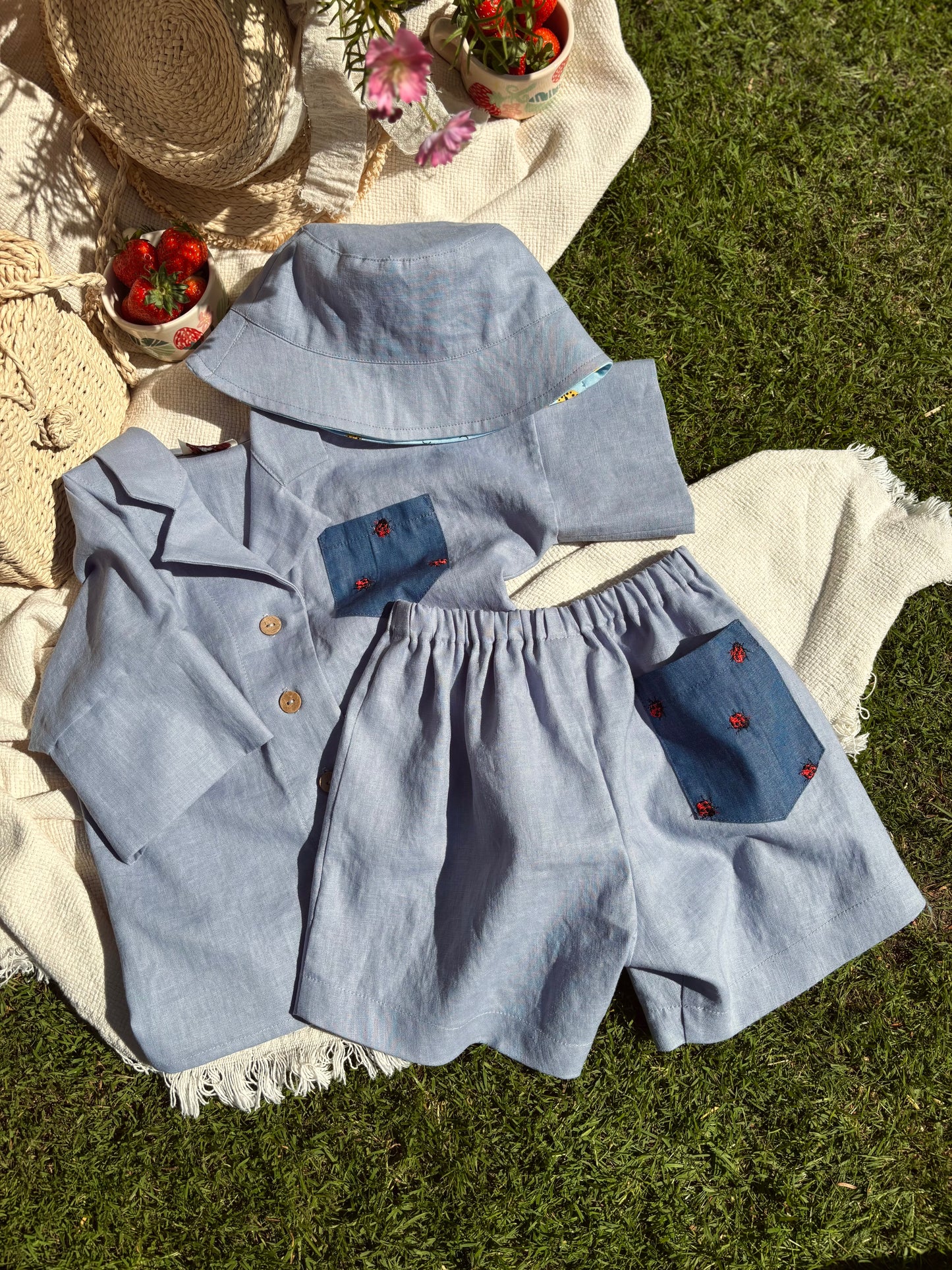 Kék kifordítható kalap