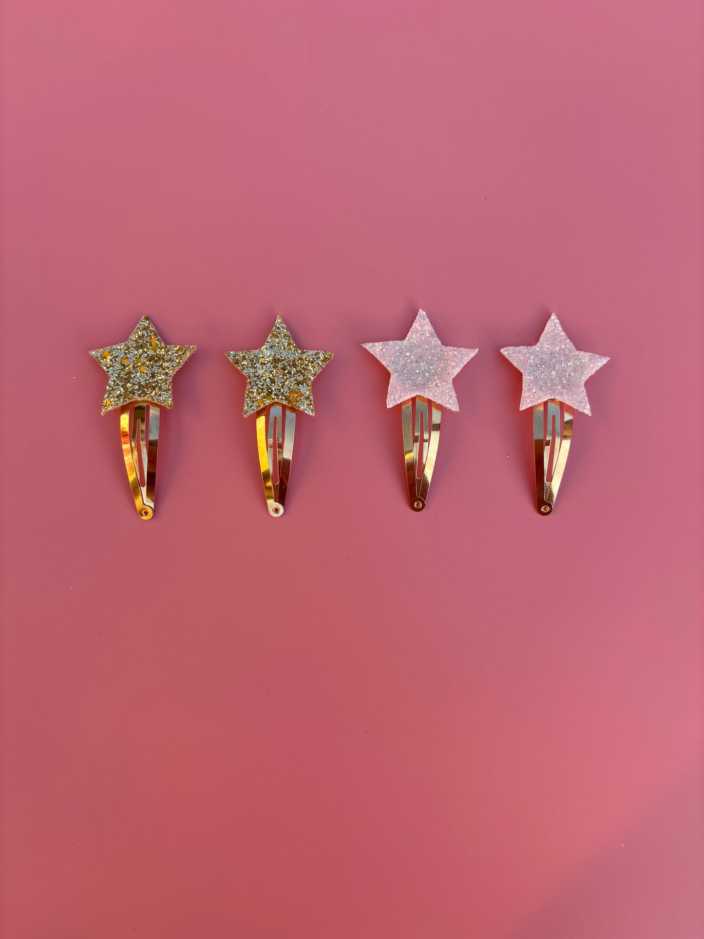 Star hair clip set