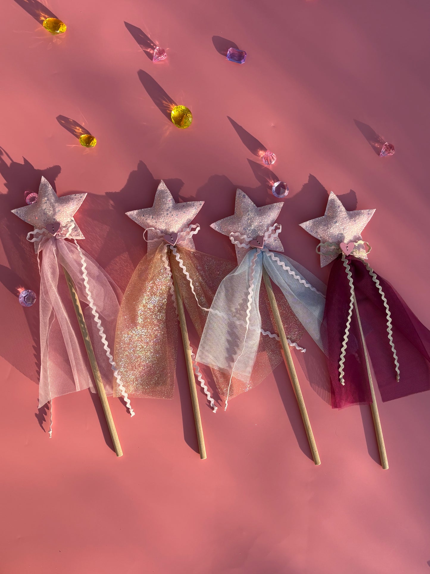 Pink star fairy wand