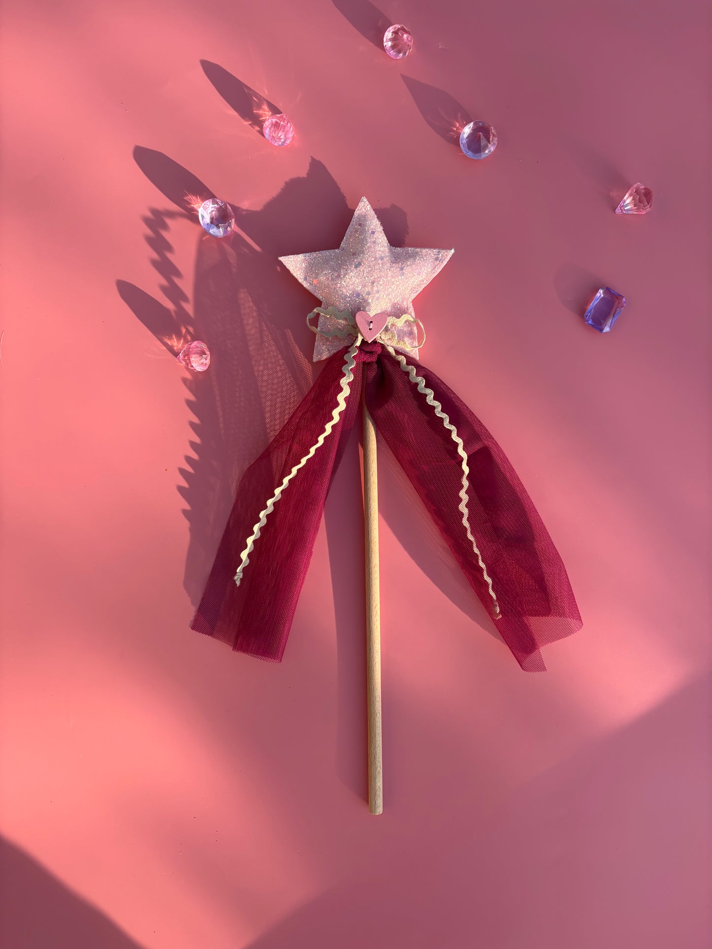 Pink star fairy wand