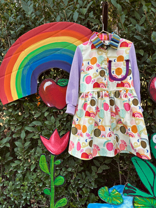 Rainbow Meadow Shirt Dress
