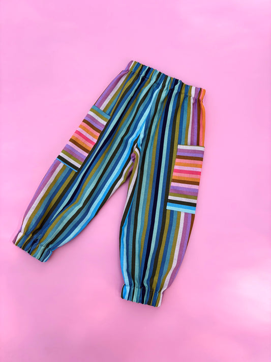 Rainbow striped pants