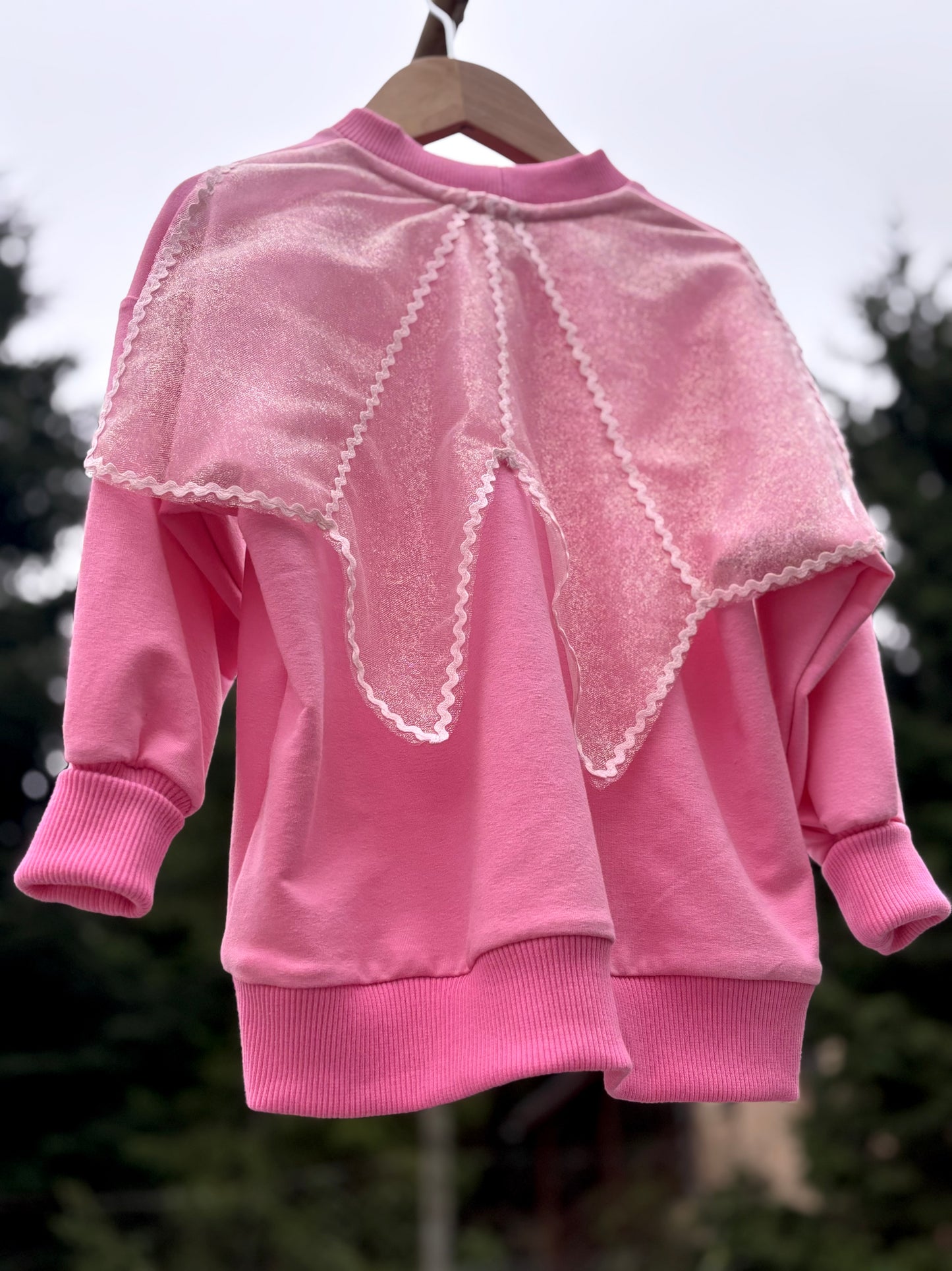Glittery fairy wing sweater