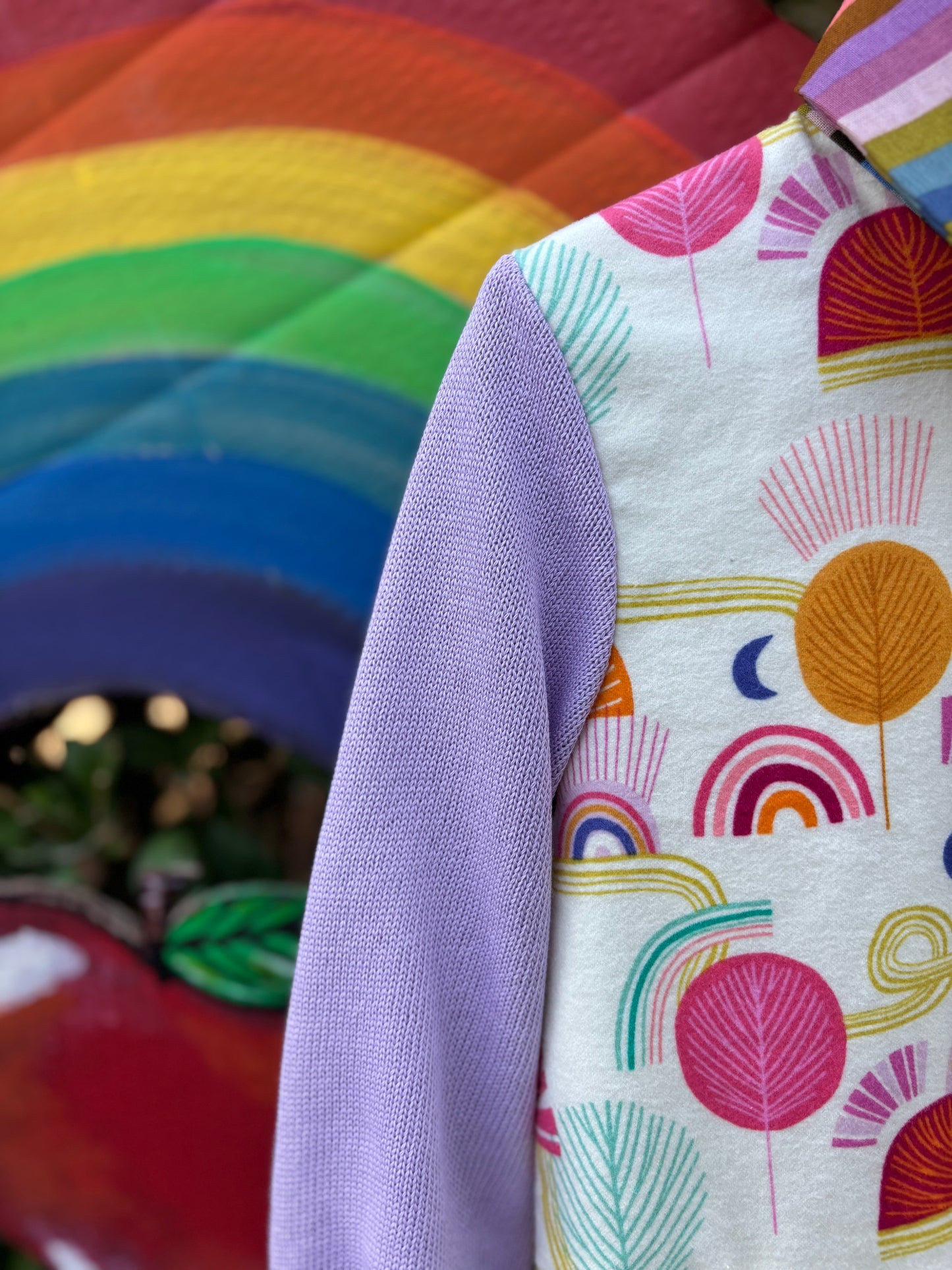 Rainbow Meadow Shirt Dress