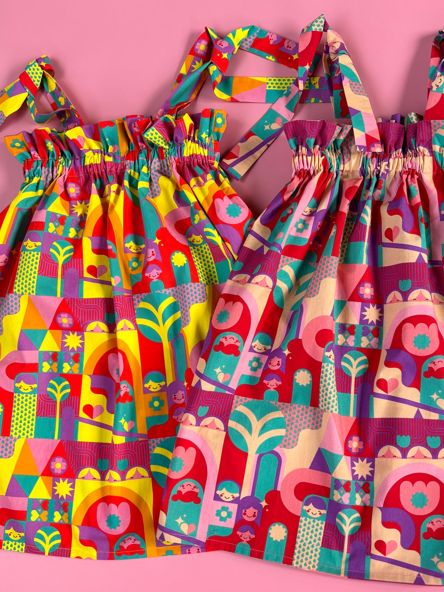 Playground girls' dress (purple)